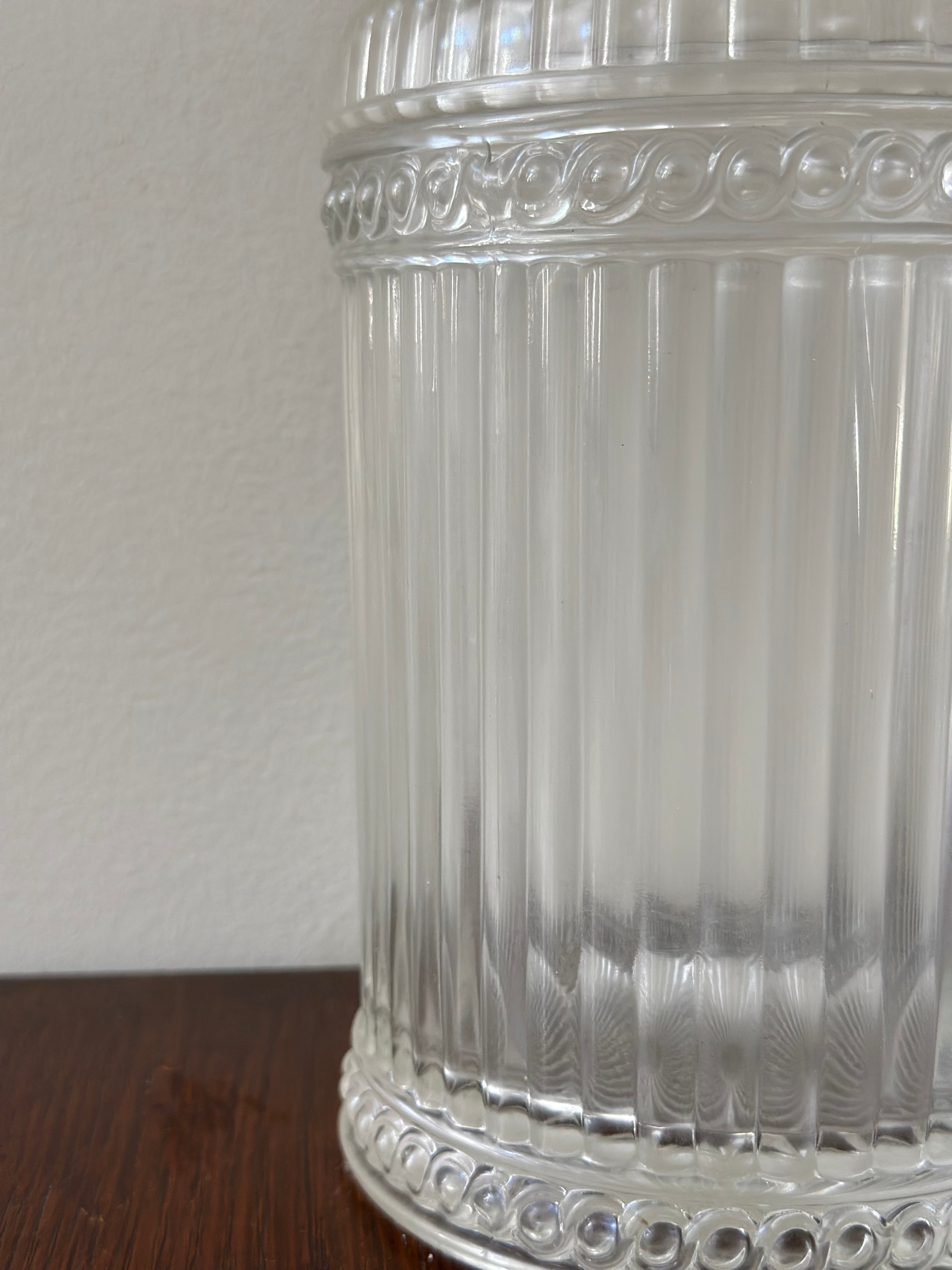 Vintage Three Faces Lidded Jar
