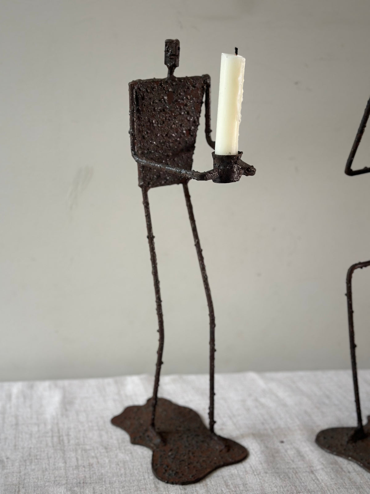 Vintage Brutalist Candlestick (Standing)