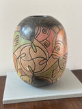 Nicaraguan Signed Folk Art Vase