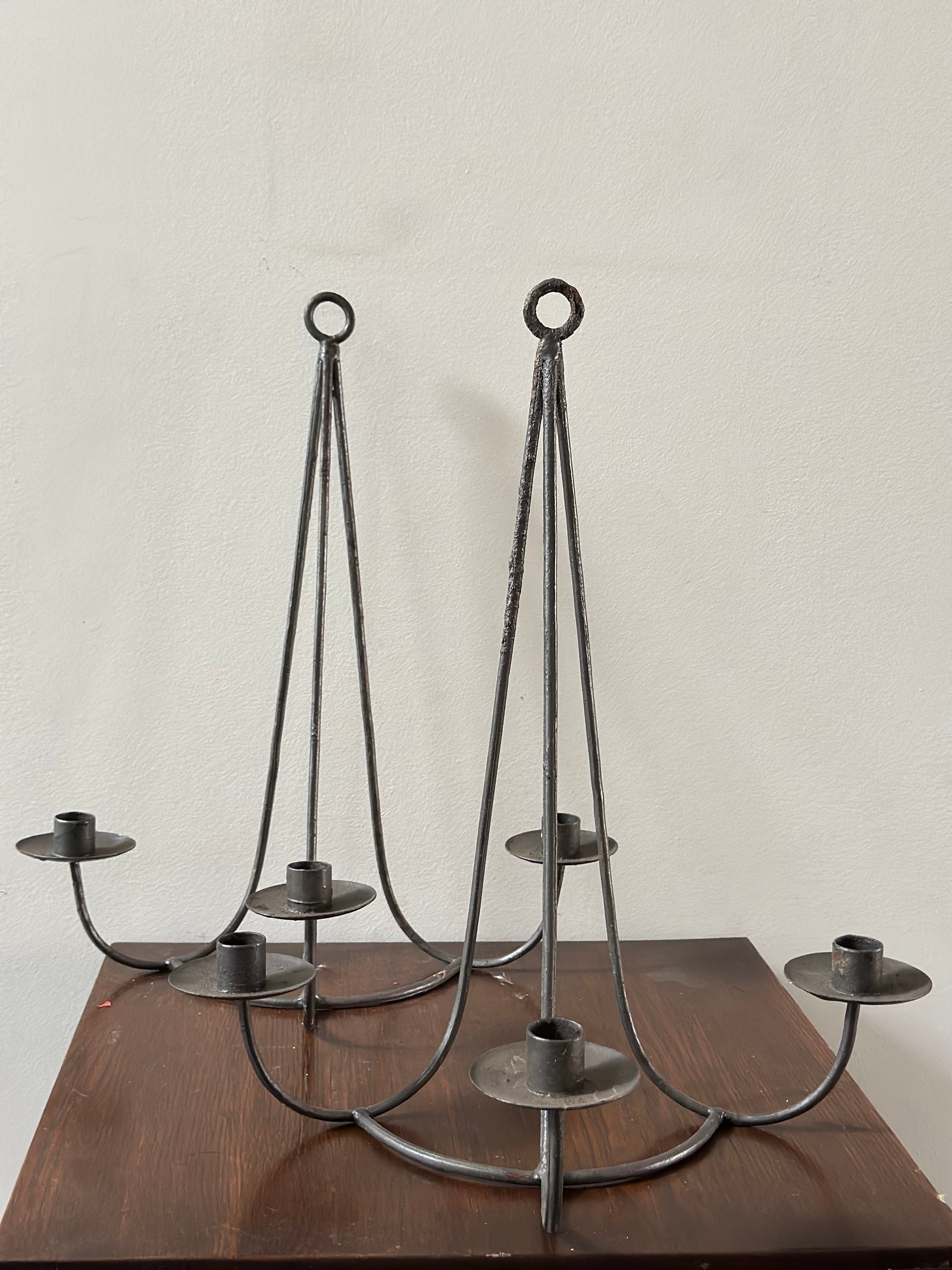 Wrought Iron Candelabras