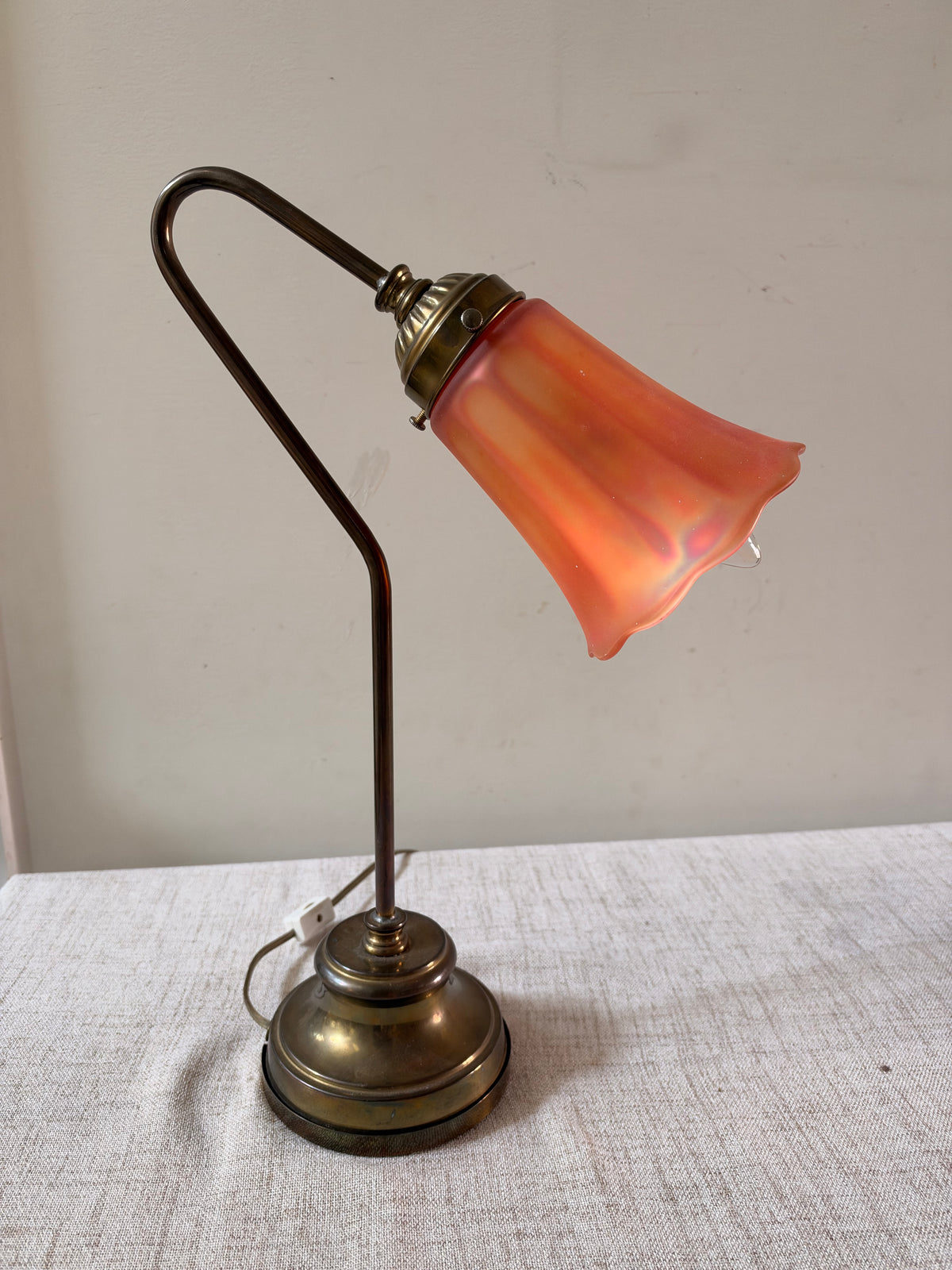 Art Nouveau Fluted Table Lamp
