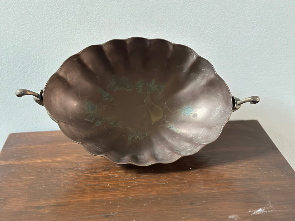 Brass Swan Handled Bowl
