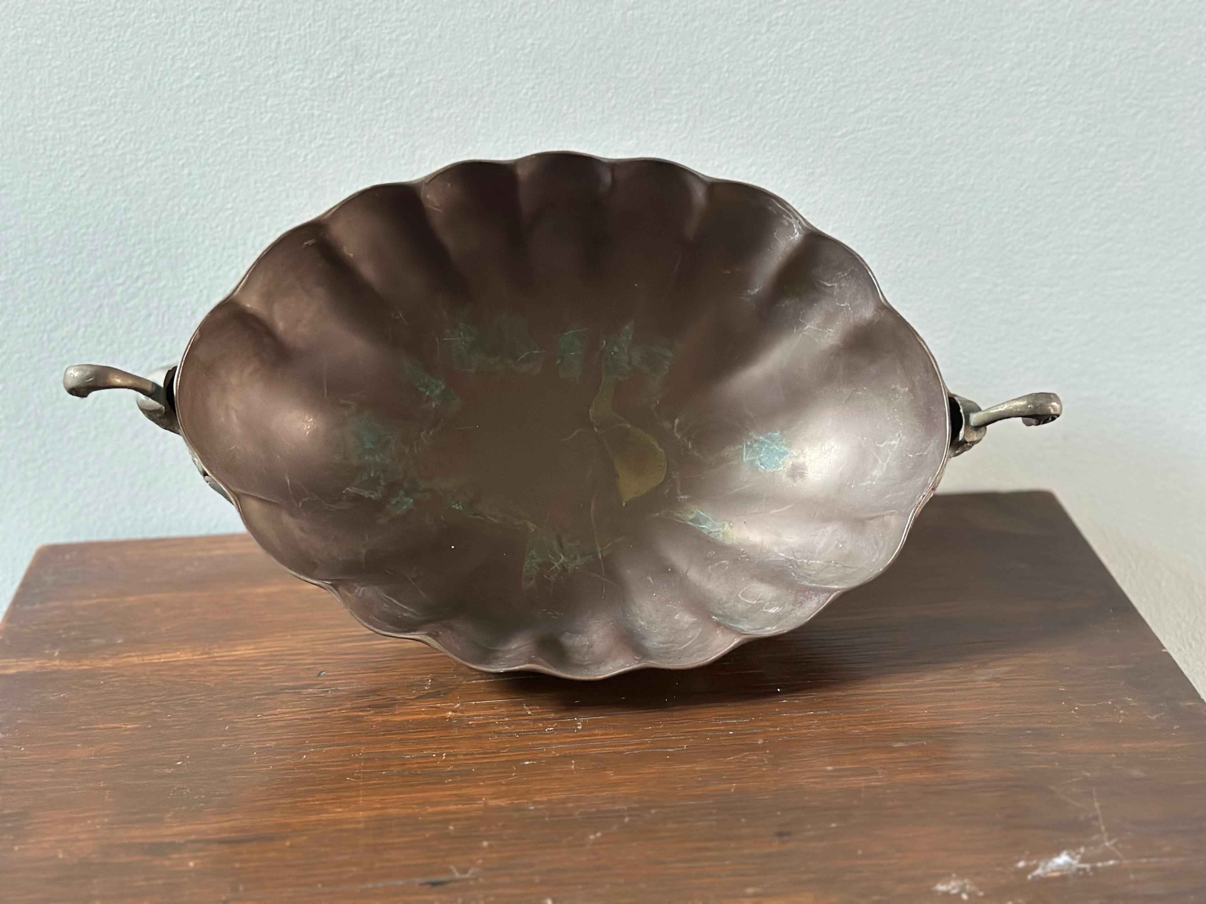 Brass Swan Handled Bowl