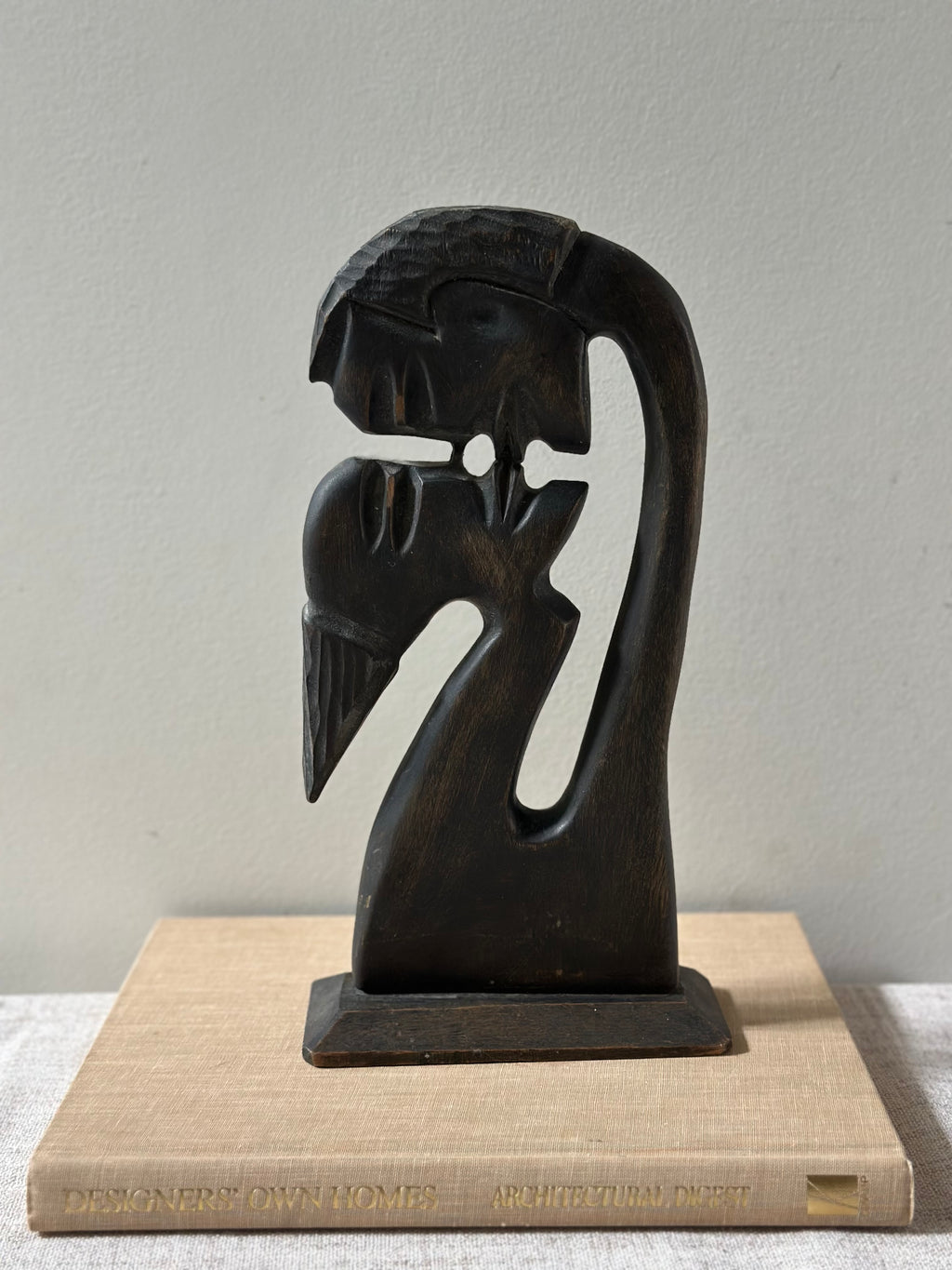 Hand Carved African Kissing Statue