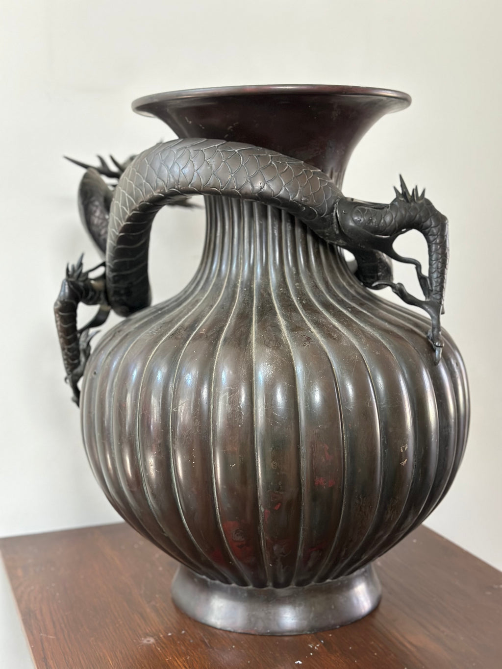 Antique Japanese Bronze Vase