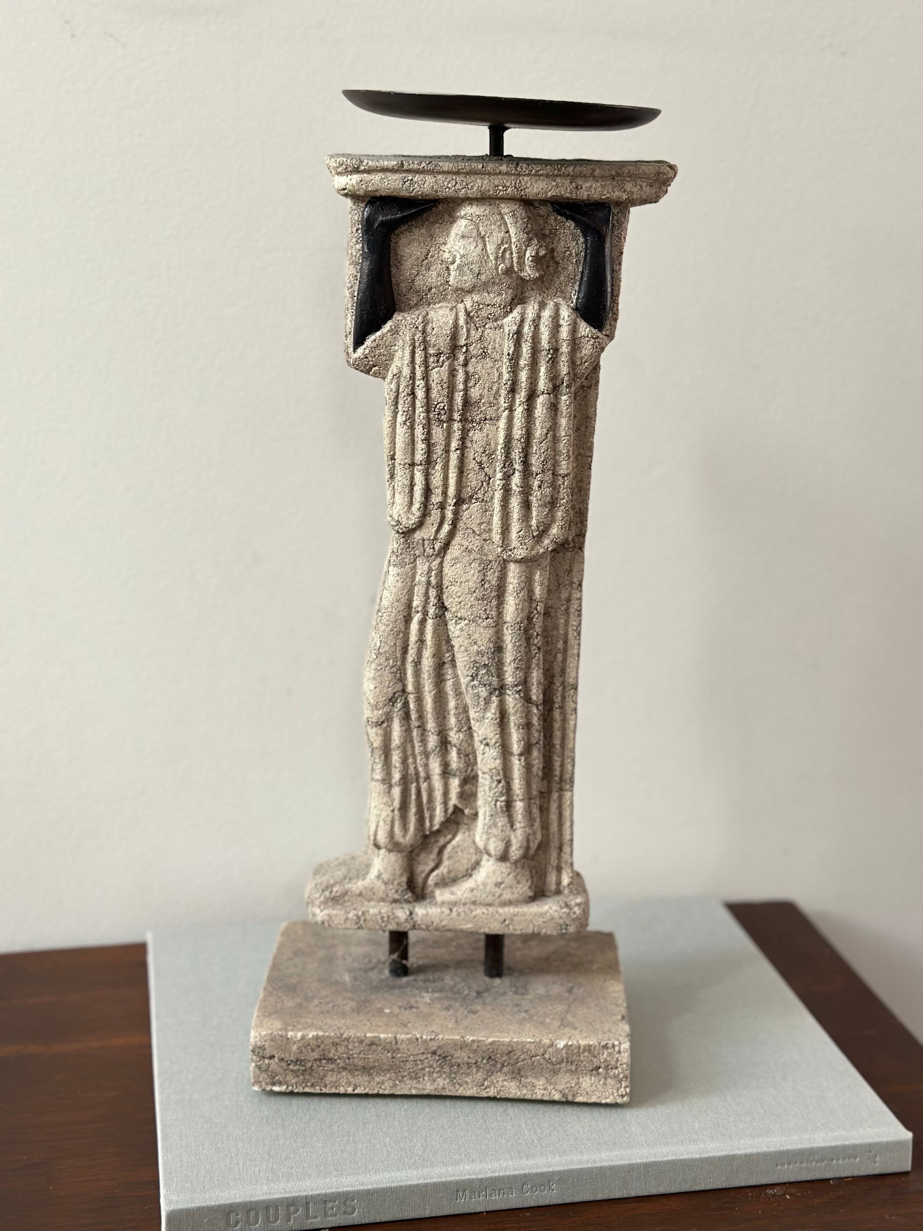 Vintage Grecian Style Pillar Holder