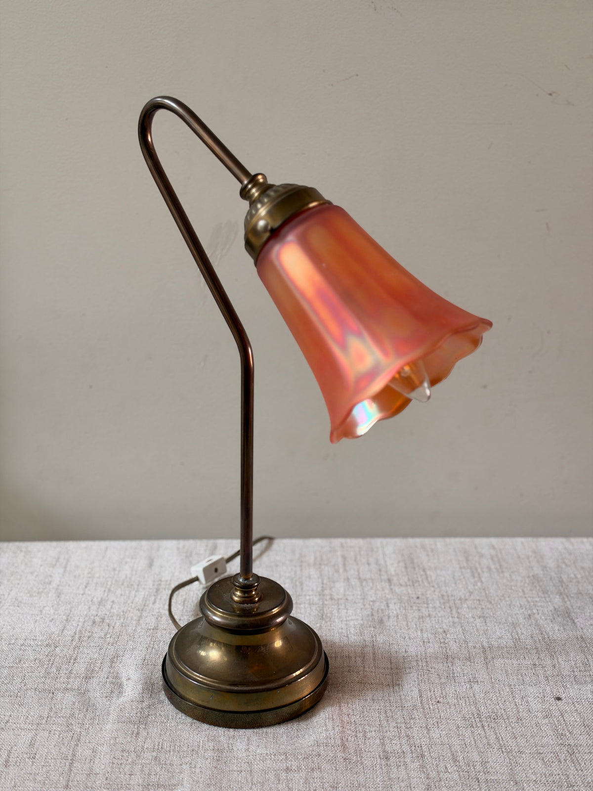 Art Nouveau Fluted Table Lamp