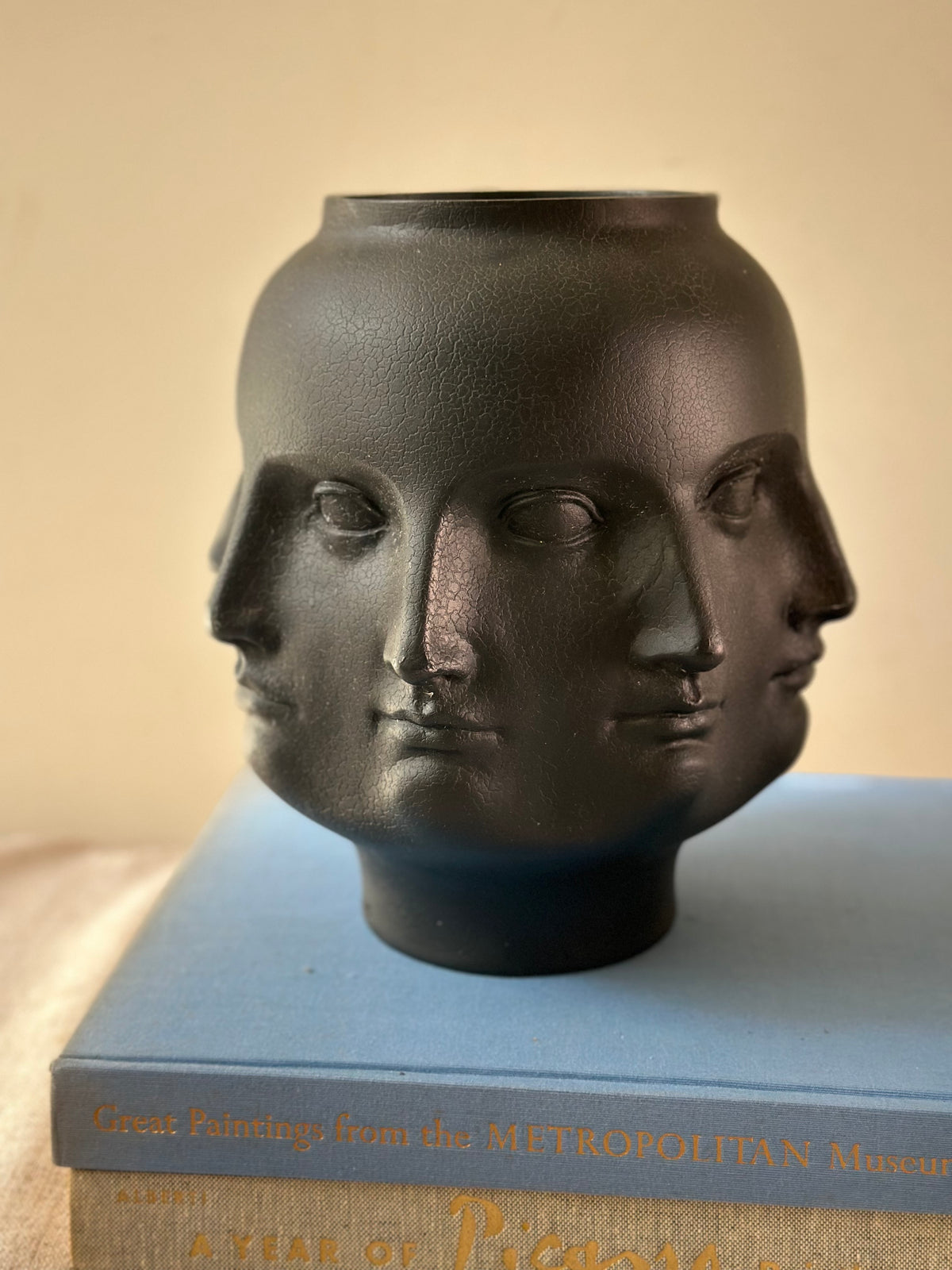 Vintage TMS Perpetual Face Vase