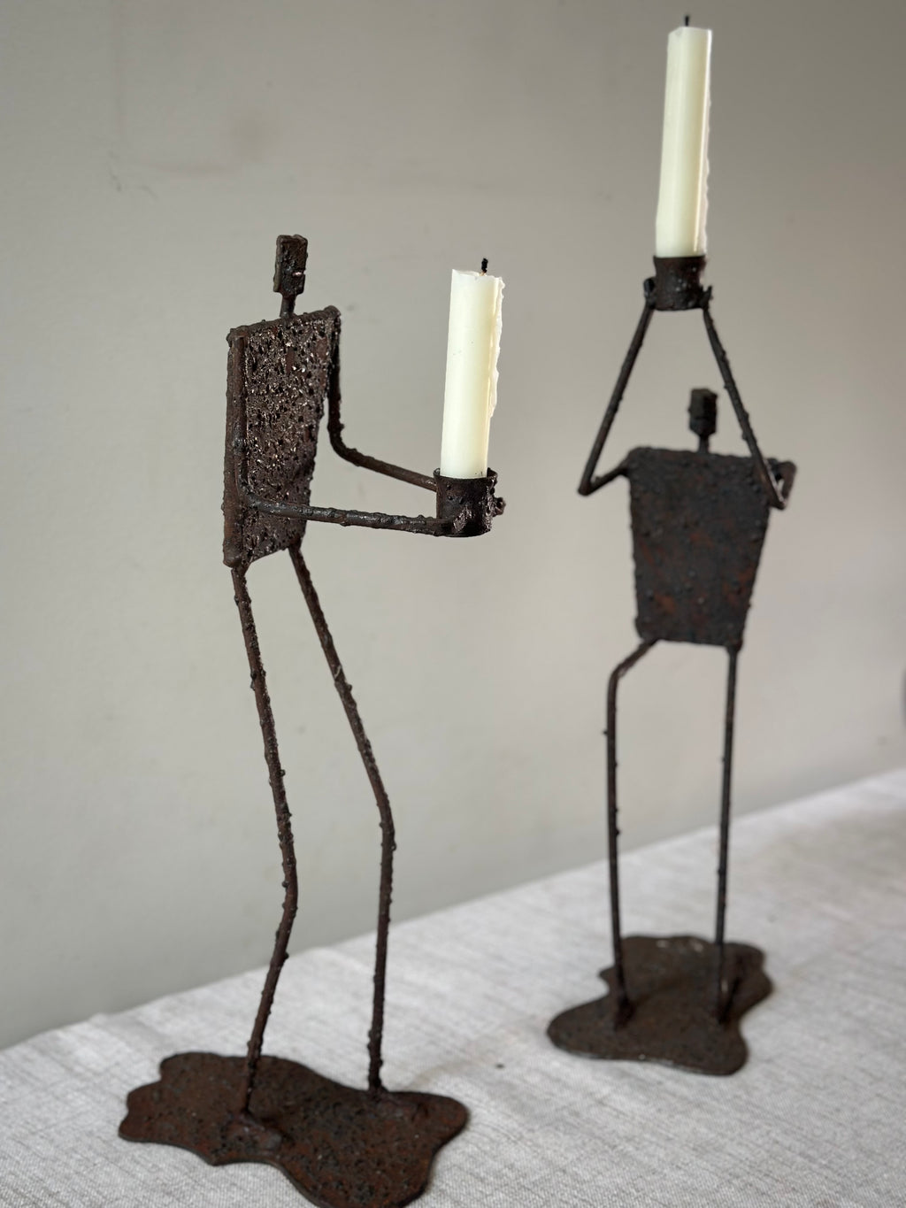 Vintage Brutalist Candlestick (Standing)