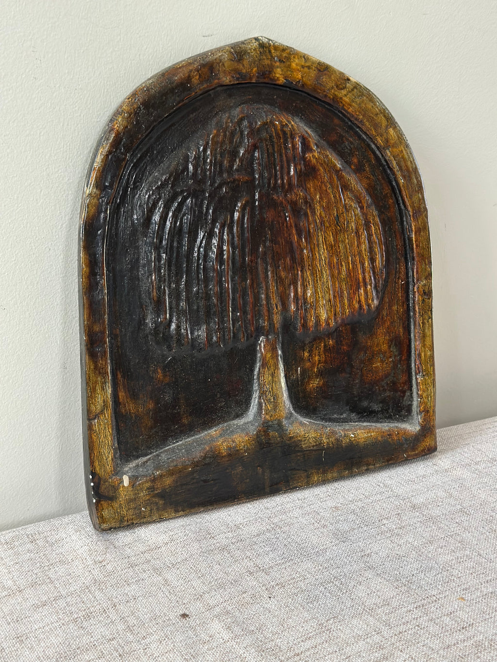 Vintage Willow Tree Cermaic Wall Plaque