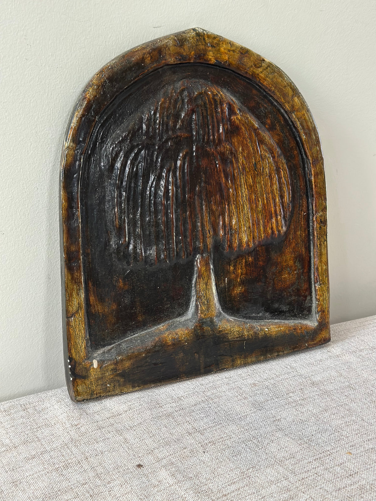 Vintage Willow Tree Cermaic Wall Plaque