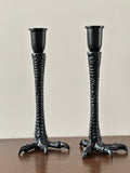 Set of Gothic Claw Candle Holders