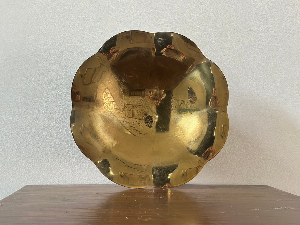 Art Deco Brass Bowl