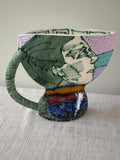 Vintage Saldatis Signed Ceramic Art Chalice