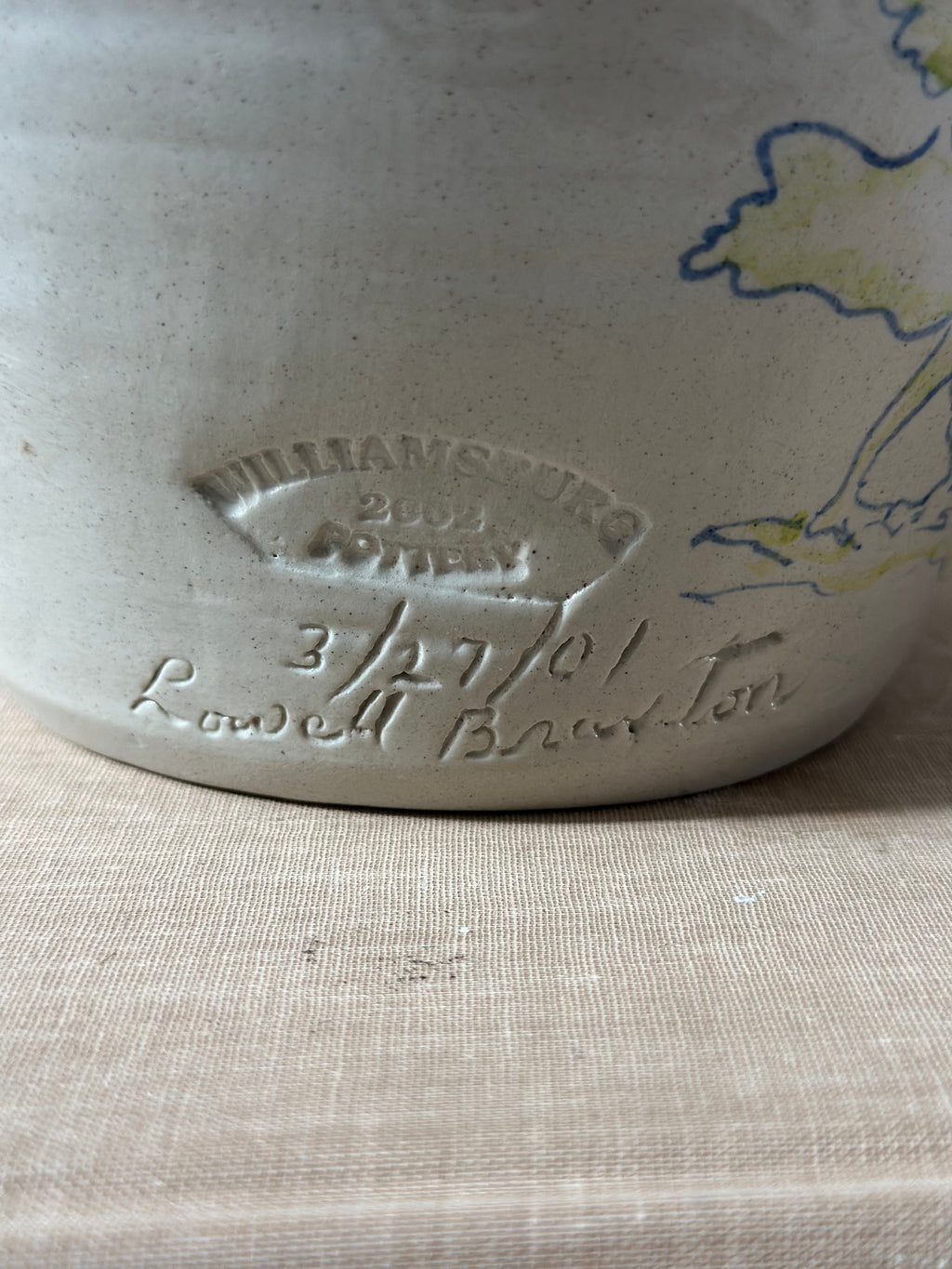 Williamsburg Pottery Salt Glazed Jug