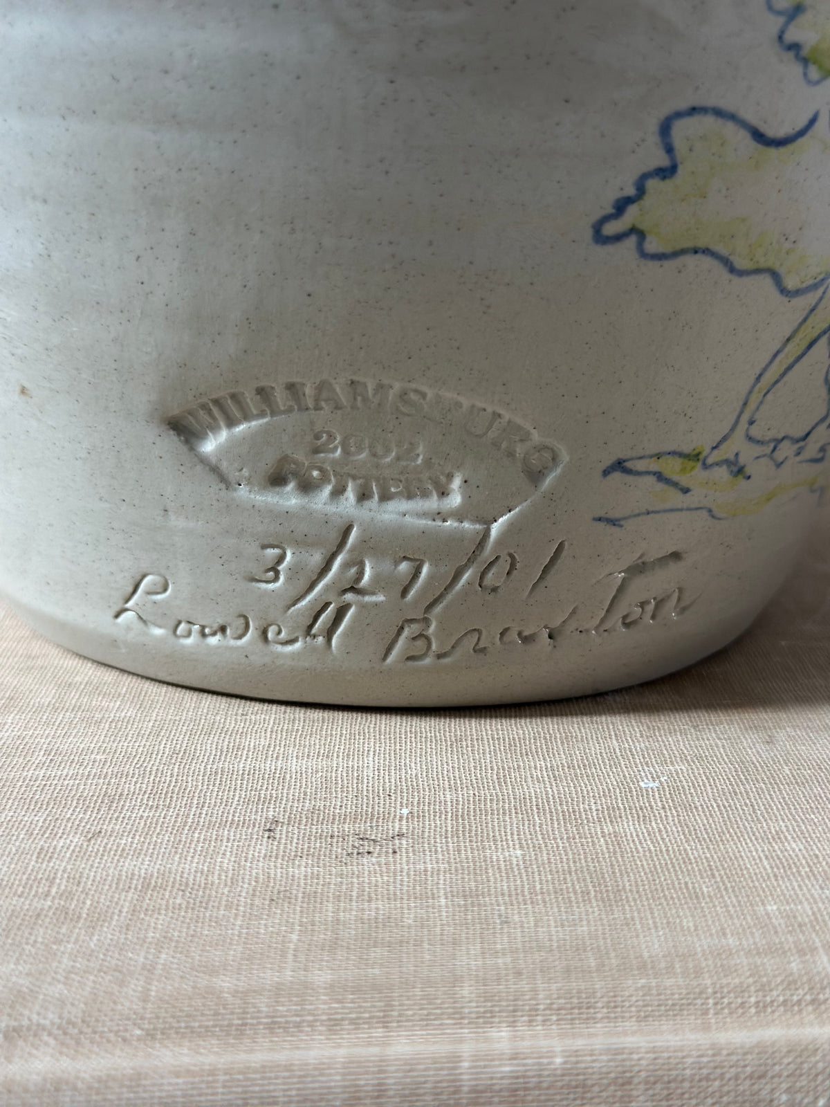 Williamsburg Pottery Salt Glazed Jug