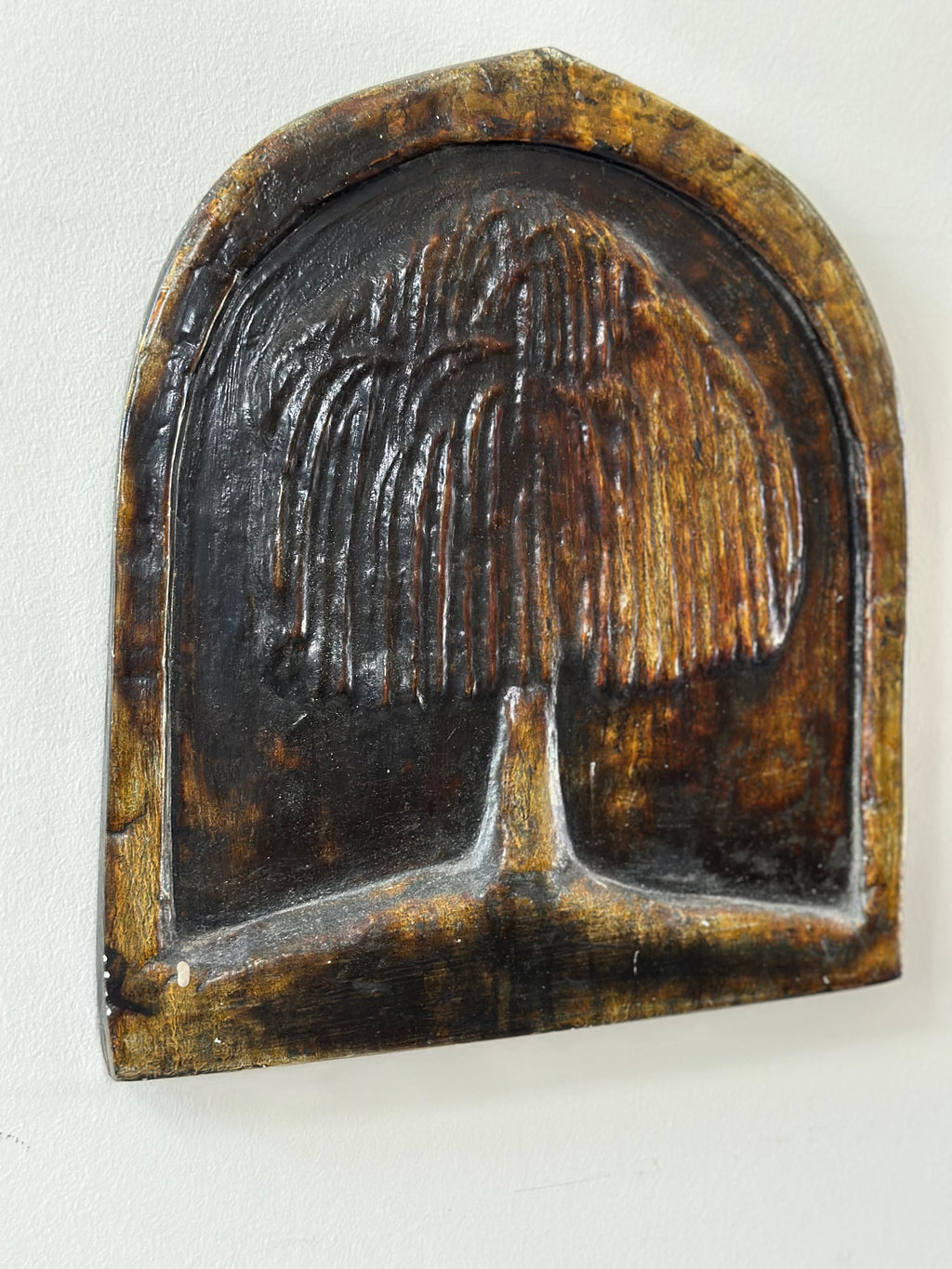Vintage Willow Tree Cermaic Wall Plaque