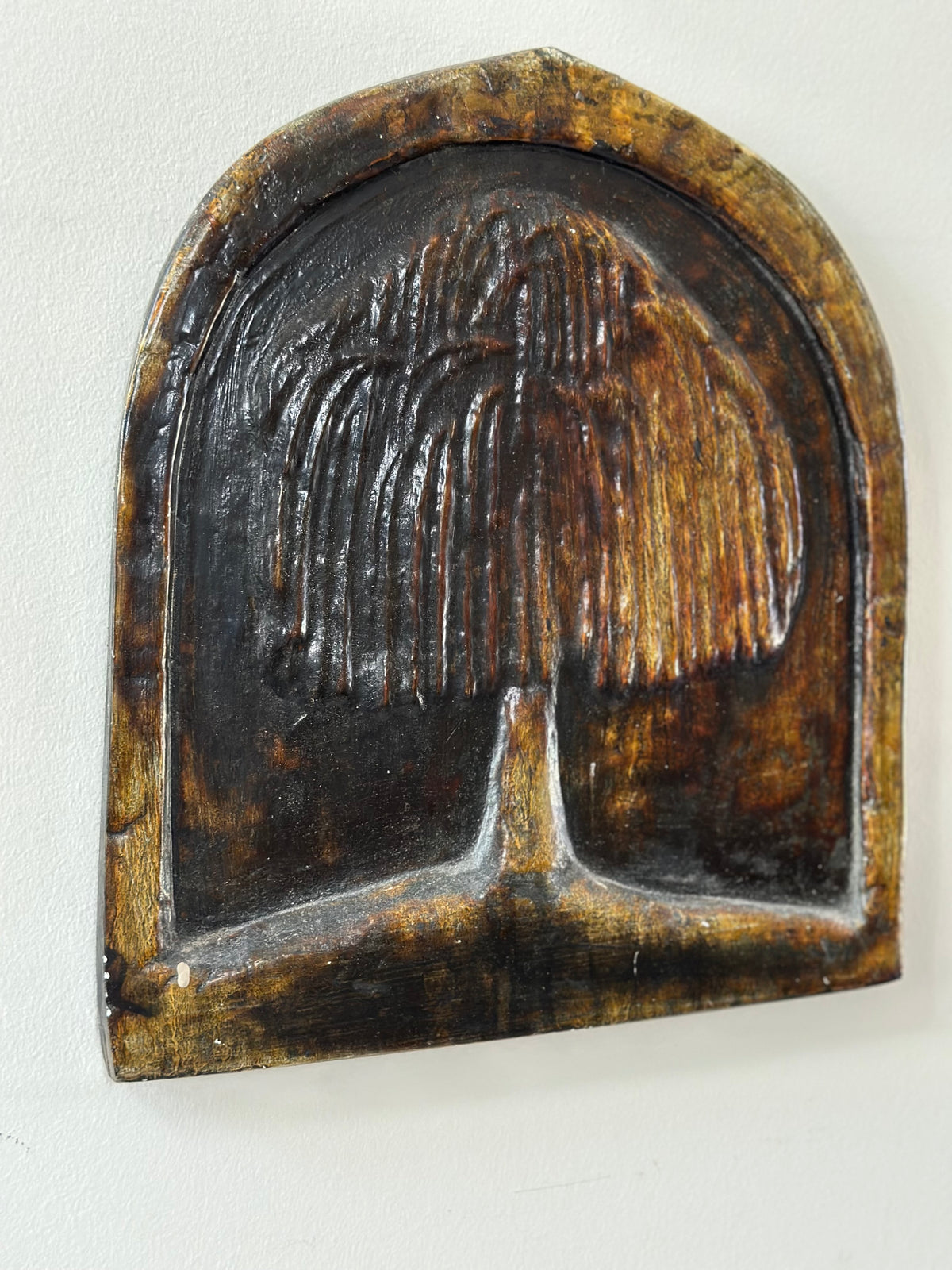 Vintage Willow Tree Cermaic Wall Plaque