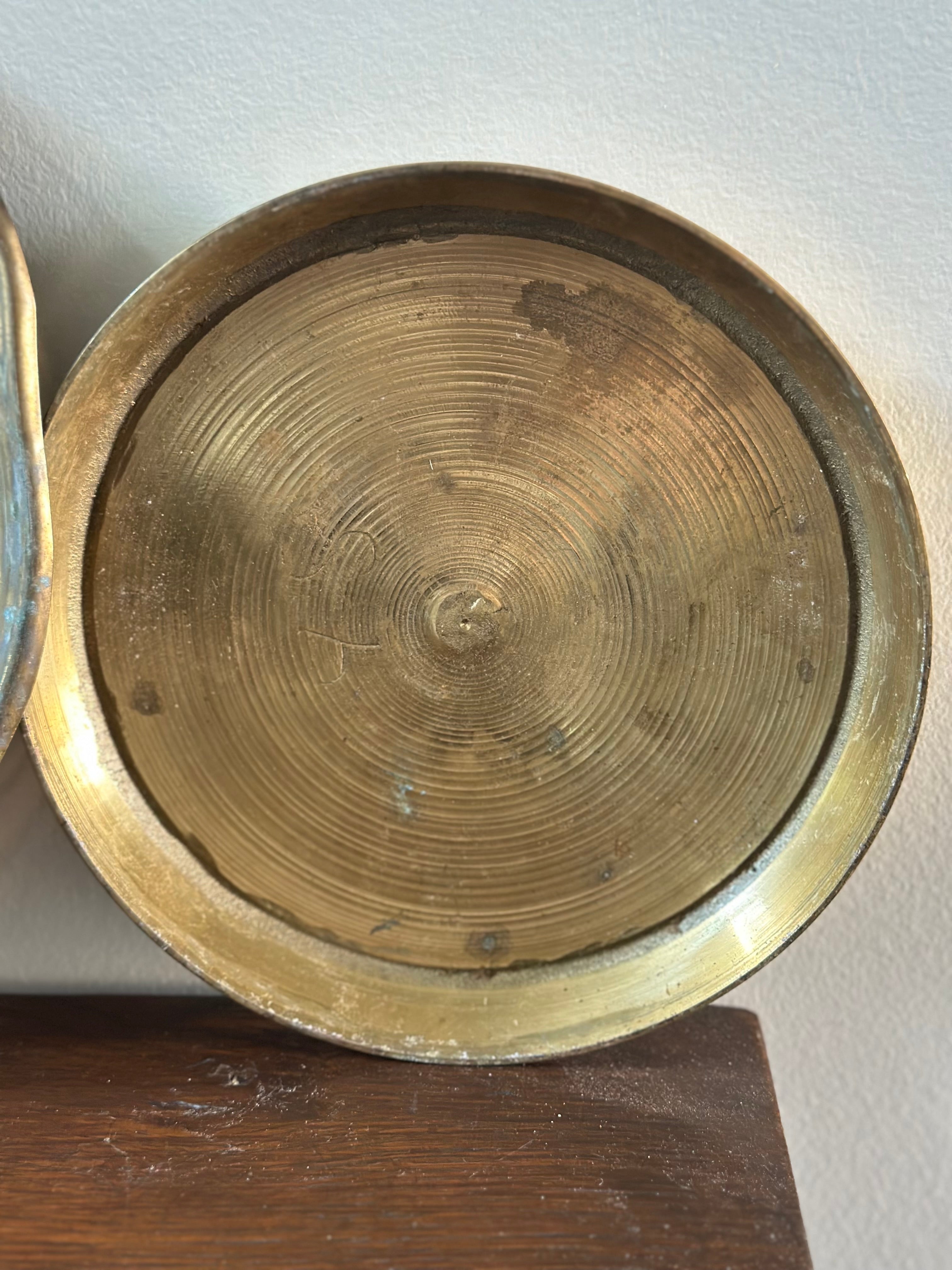 Trio of Brass Plates