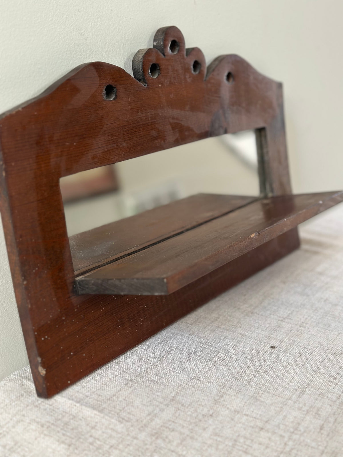 Vintage Scalloped Vanity Shelf