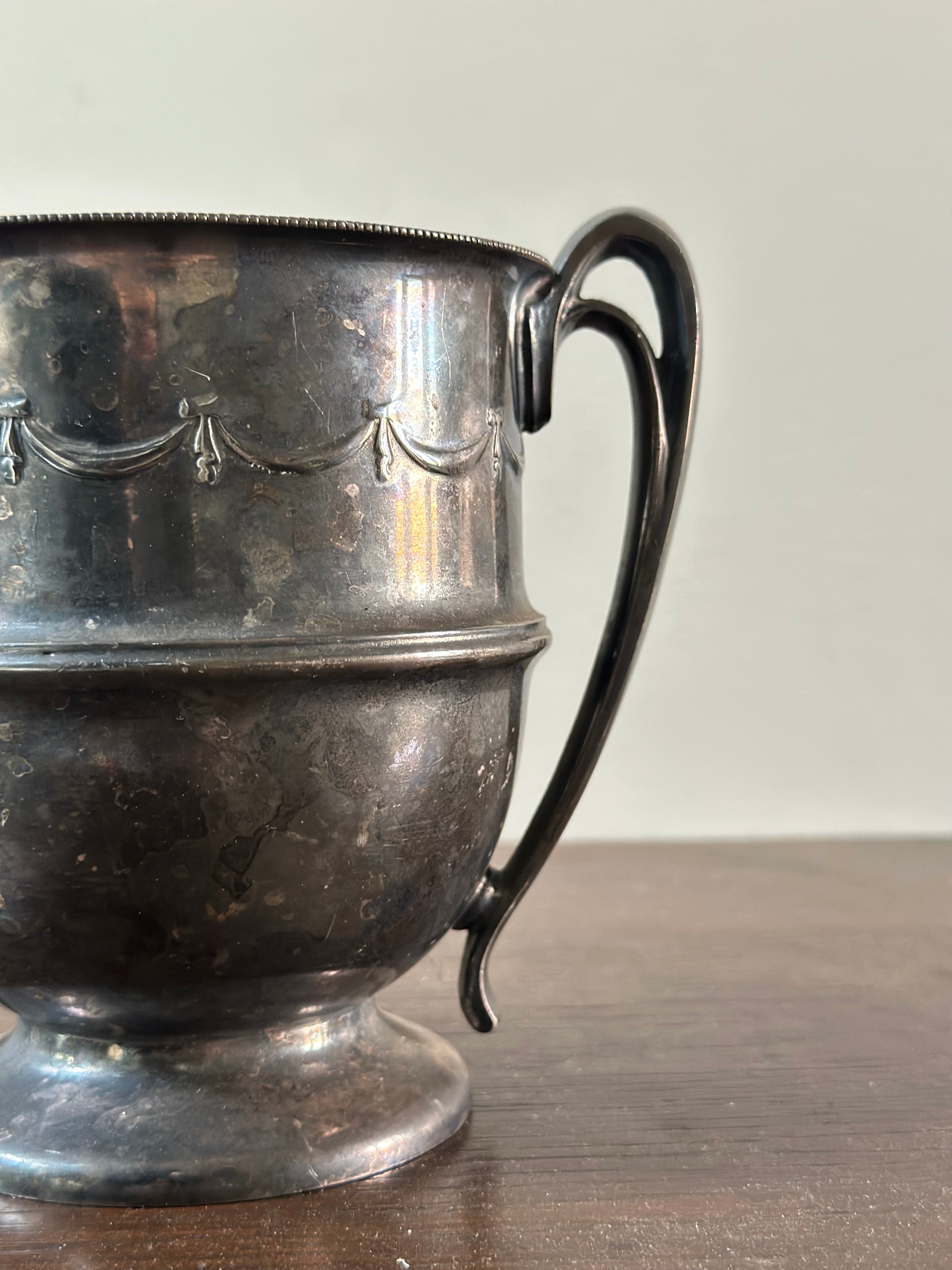 Antique Silver Plated Trophy