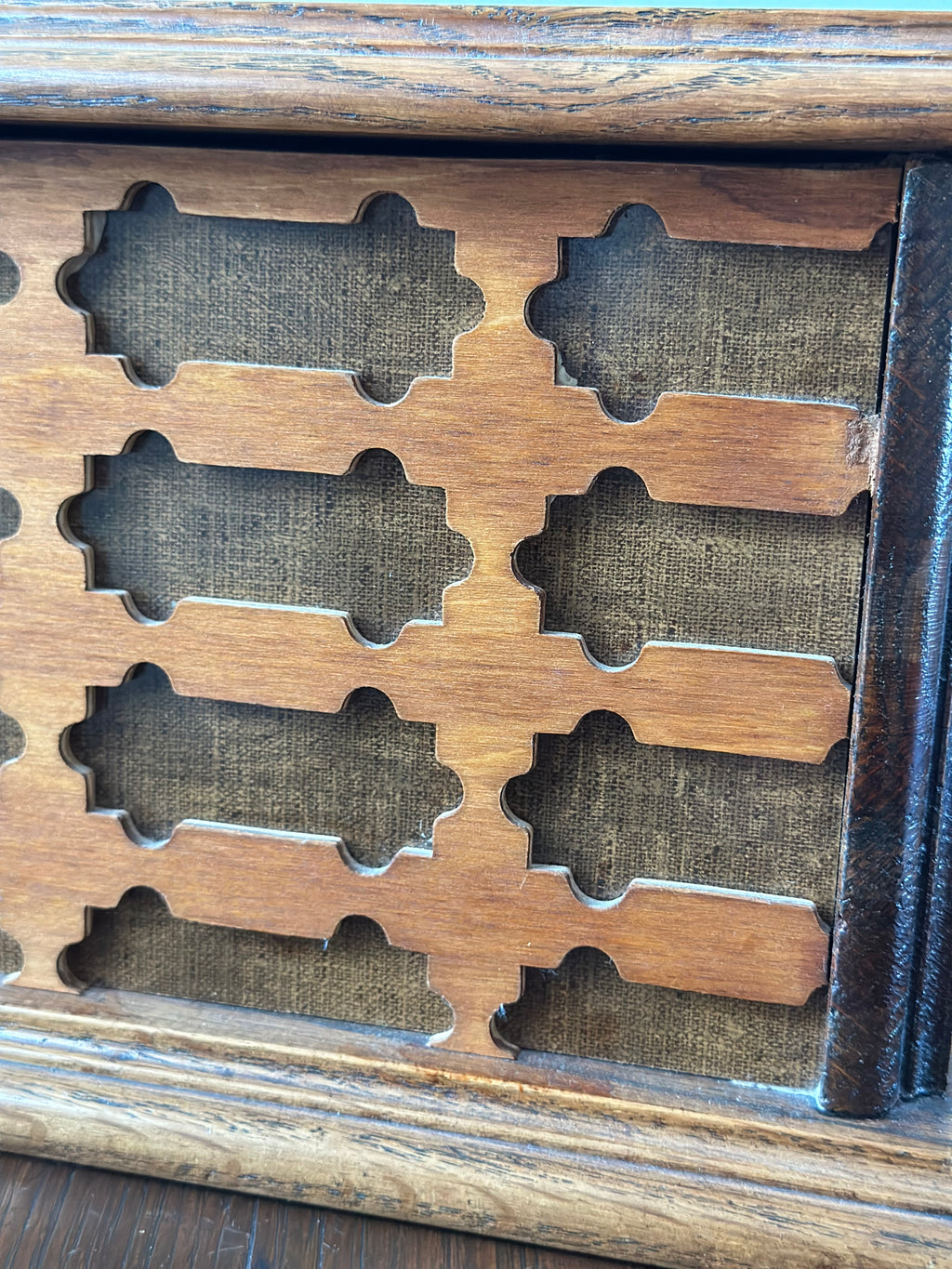 Vintage Lattice Wood Box