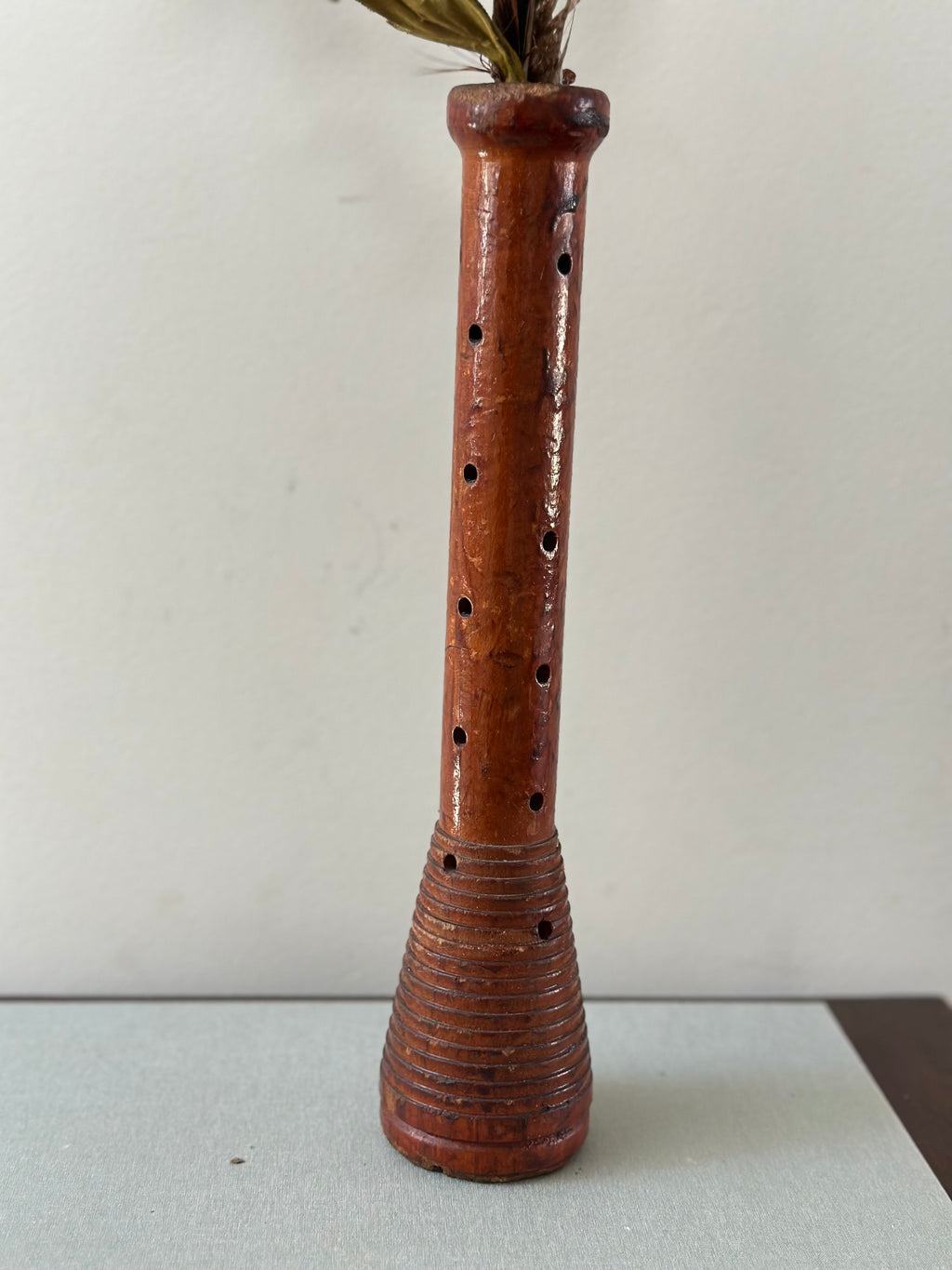 Antique Spool Bud Vase