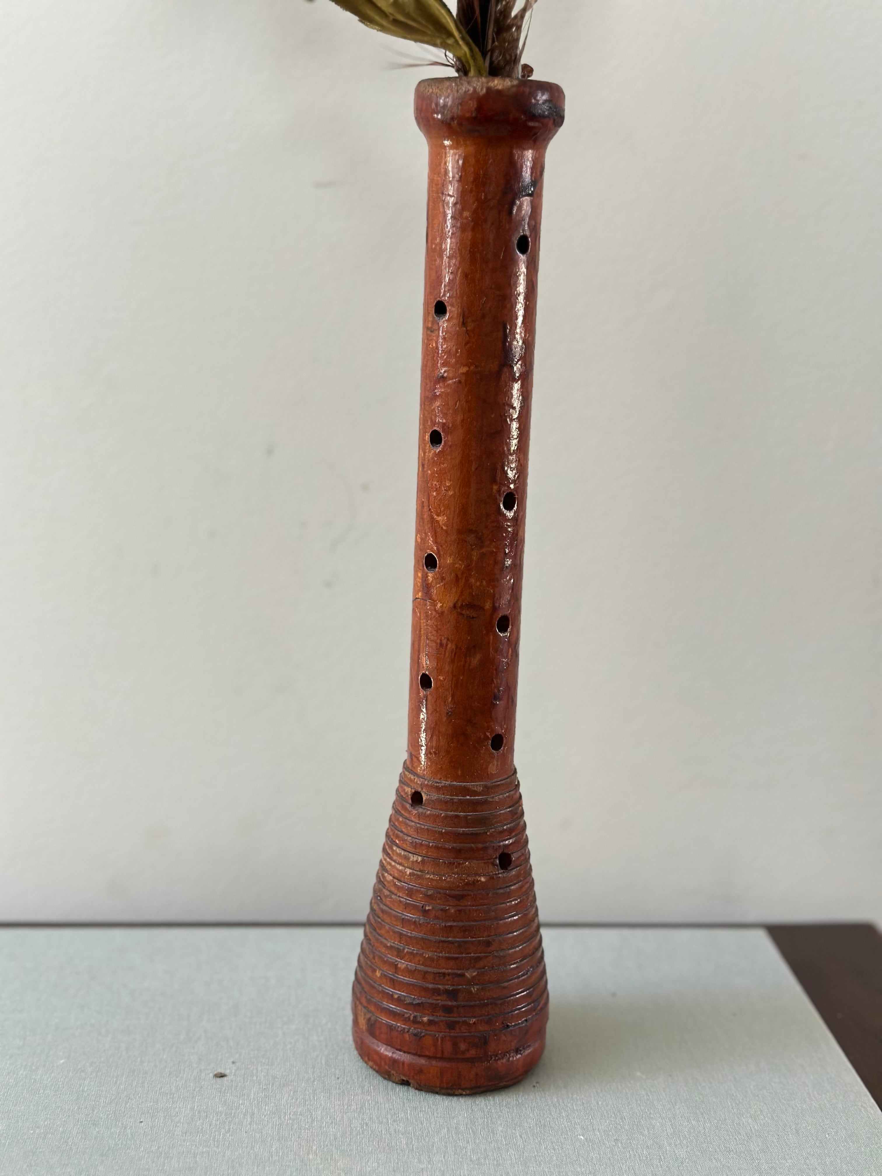 Antique Spool Bud Vase