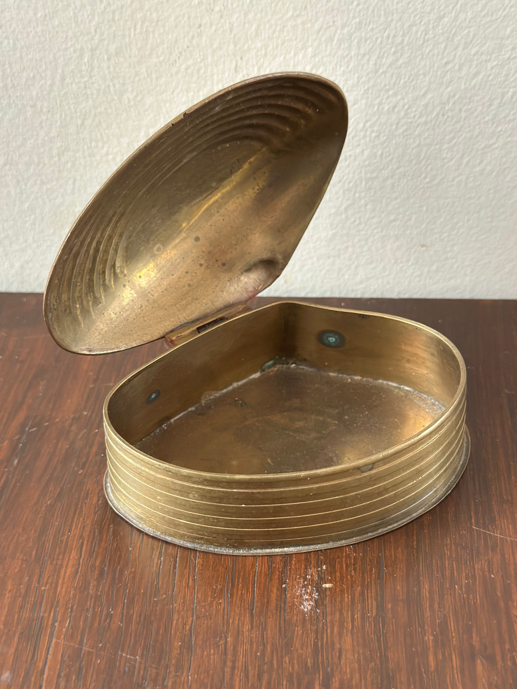 Brass Clam Trinket Box