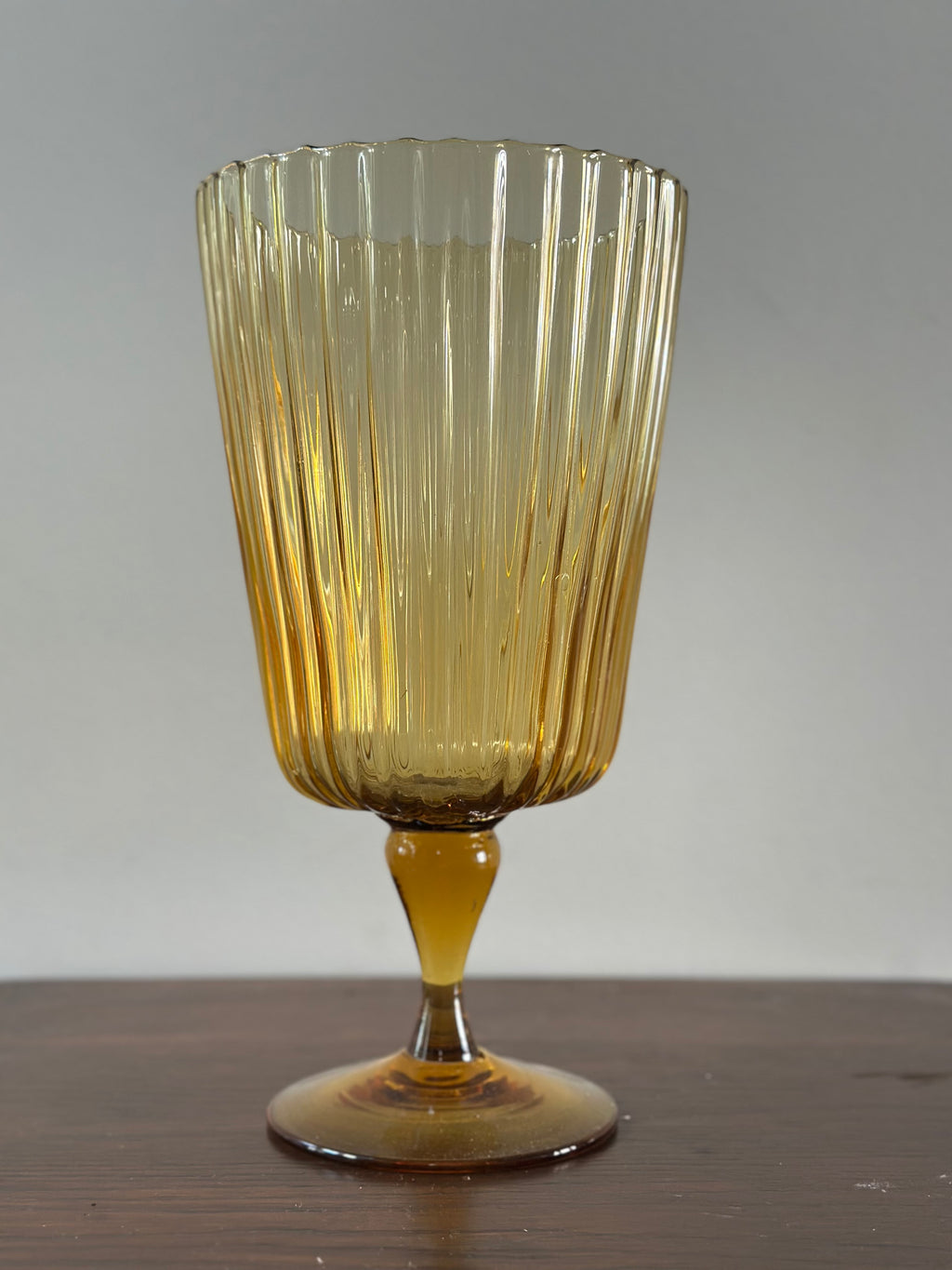 Hand Blown Amber Vase