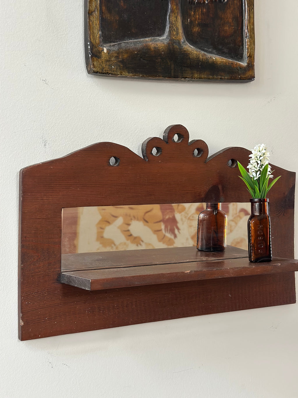 Vintage Scalloped Vanity Shelf