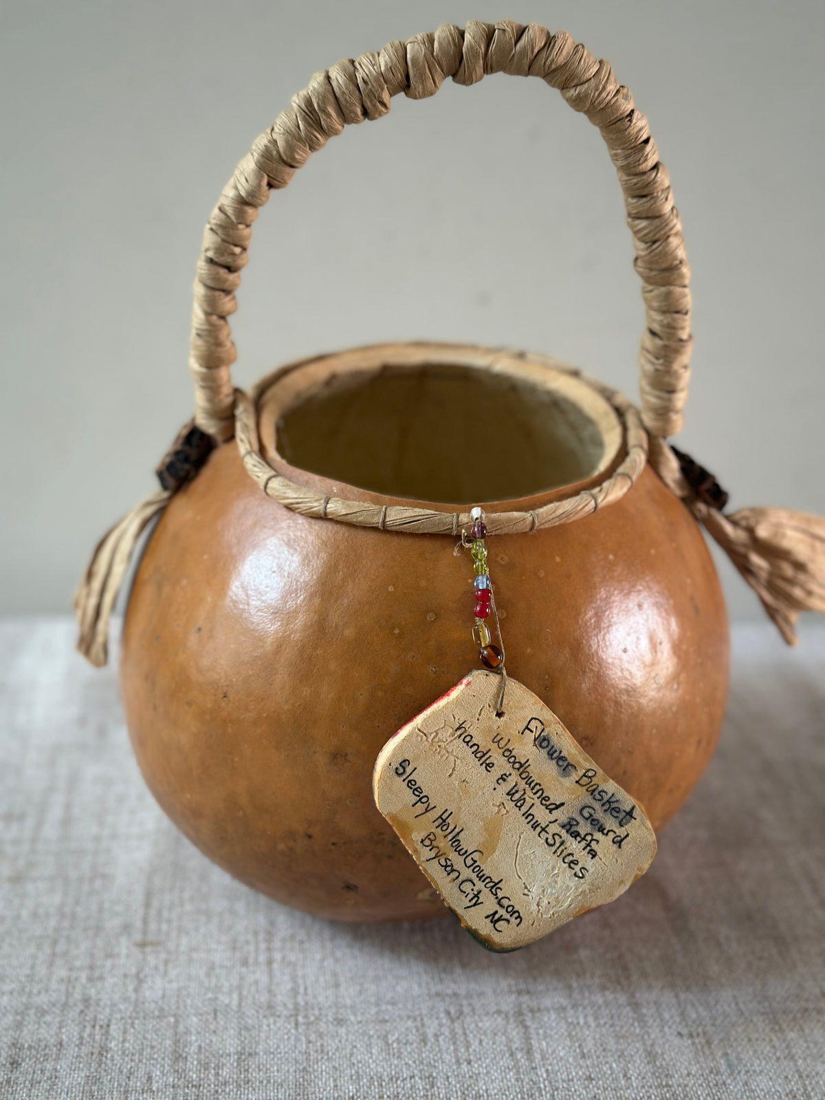 Vintage Gourd Basket