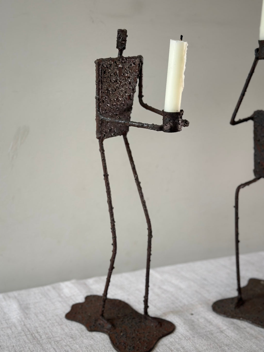 Vintage Brutalist Candlestick (Standing)
