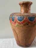Leather Wrapped Painted Vase