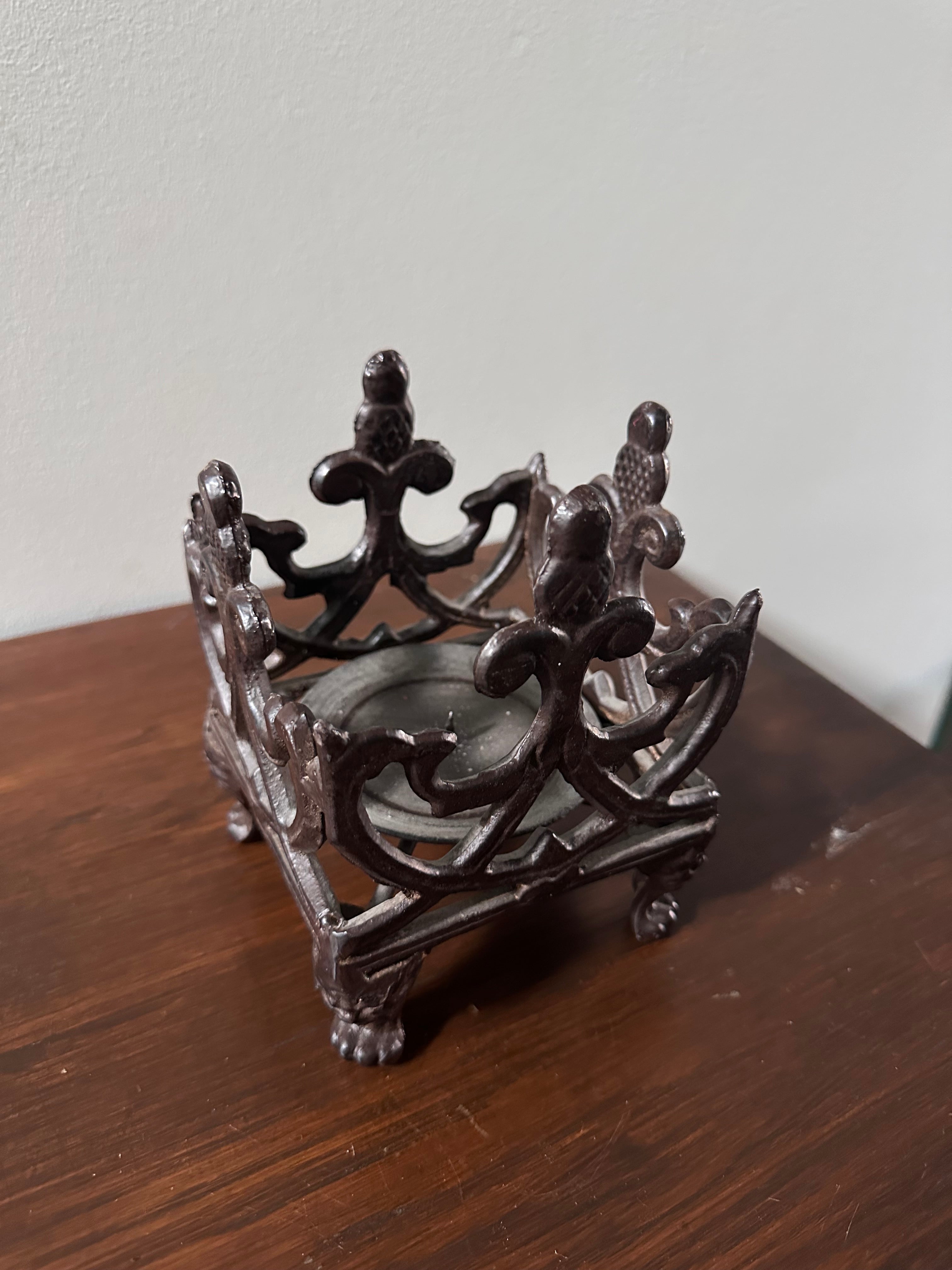 Iron Candle Holder