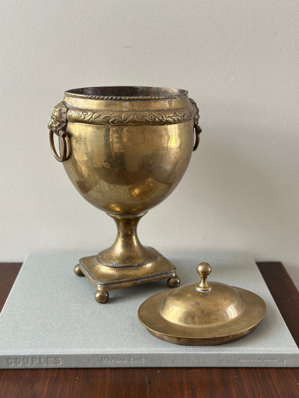 Vintage Mottahedeh Brass Urn