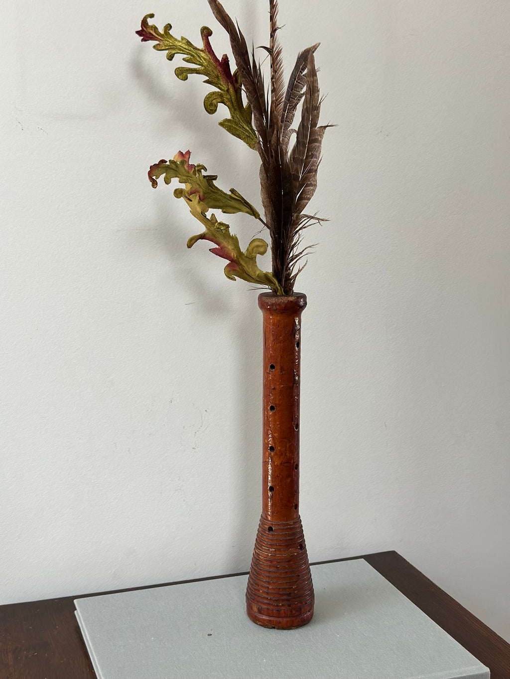 Antique Spool Bud Vase
