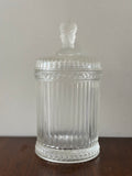 Vintage Three Faces Lidded Jar