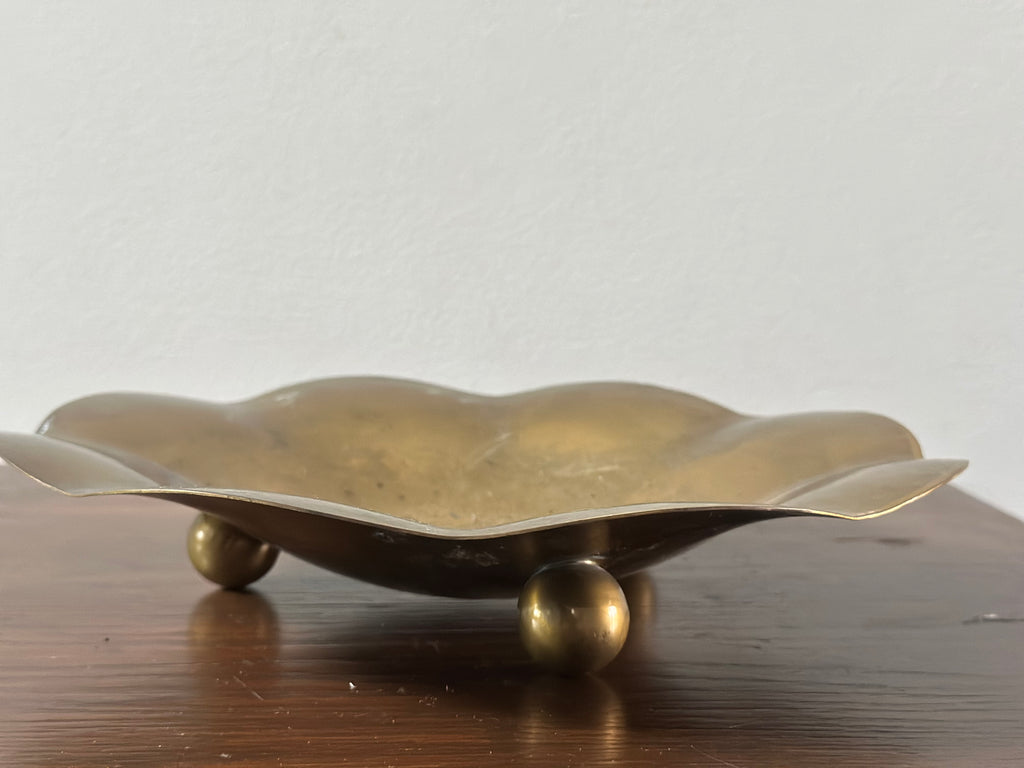 Art Deco Brass Bowl