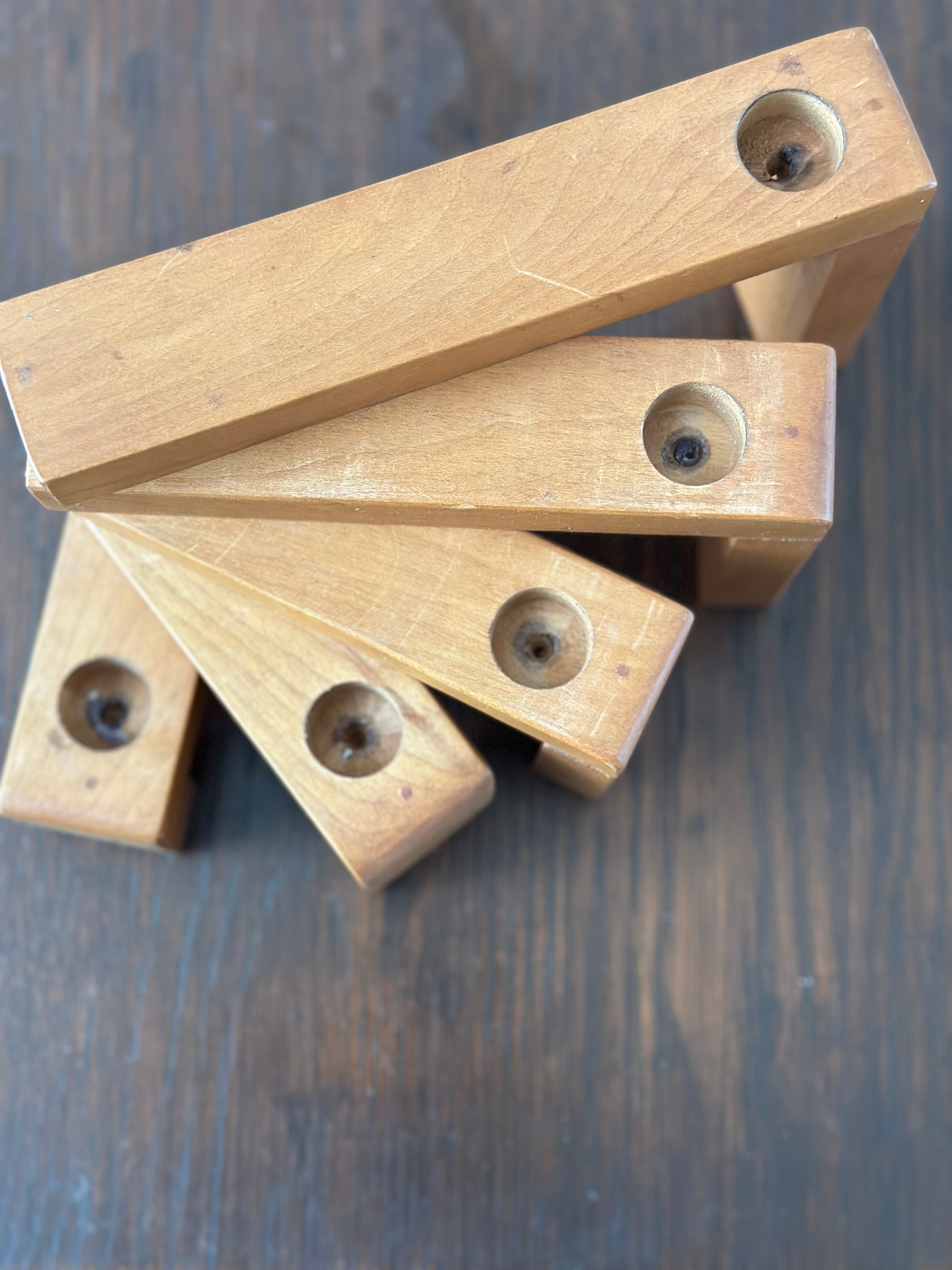 Scandinavian Articulating Wooden Candelabra