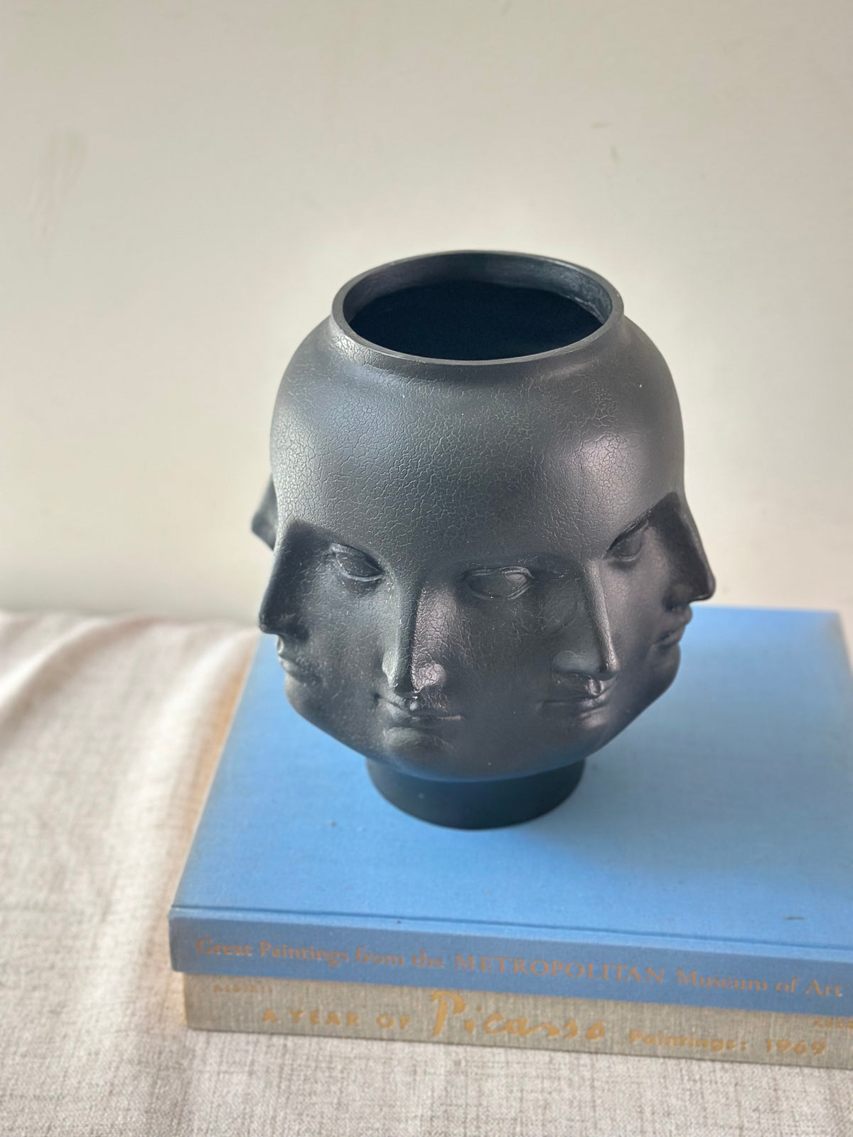 Vintage TMS Perpetual Face Vase