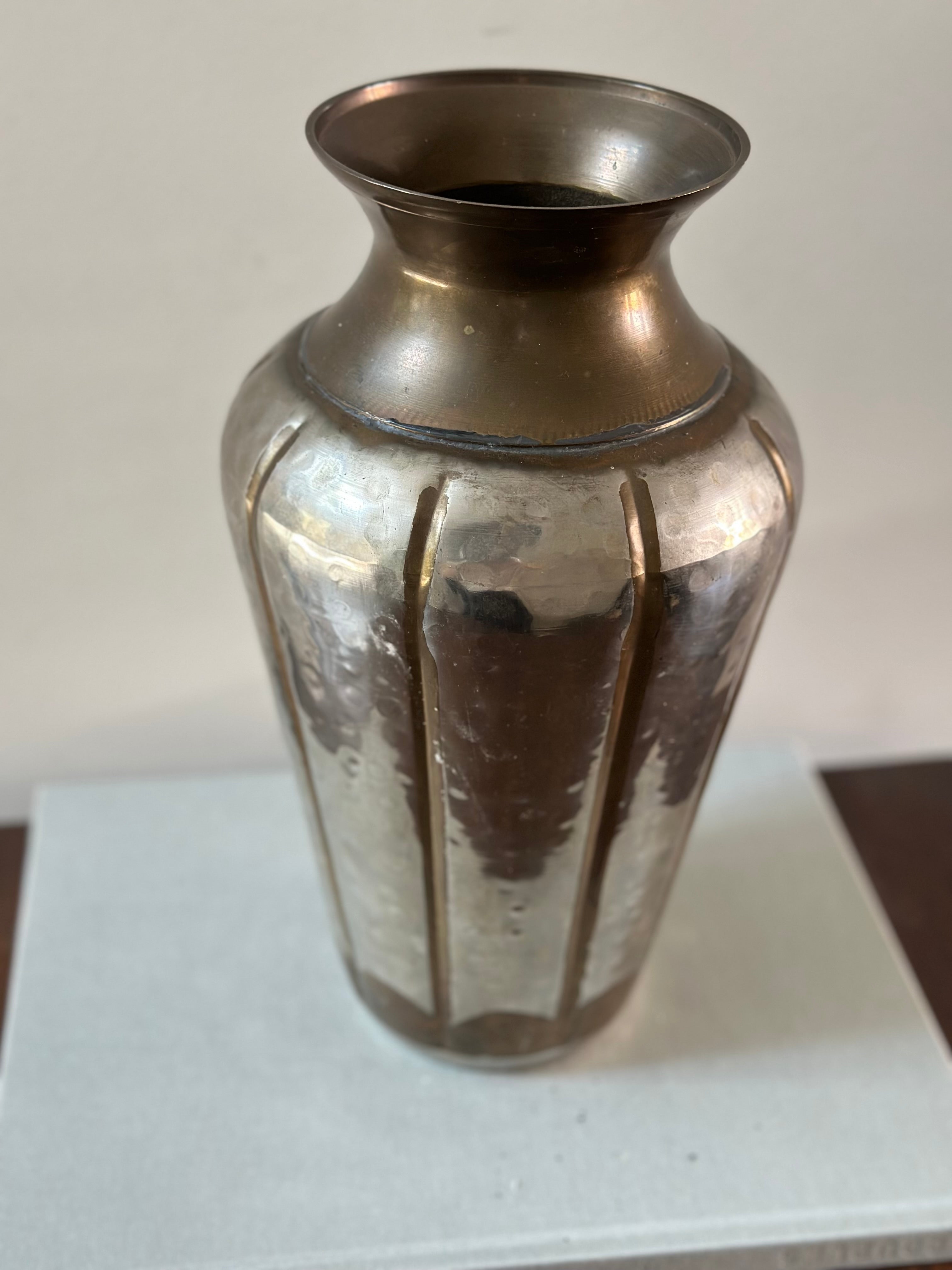 Mixed Metal Vase