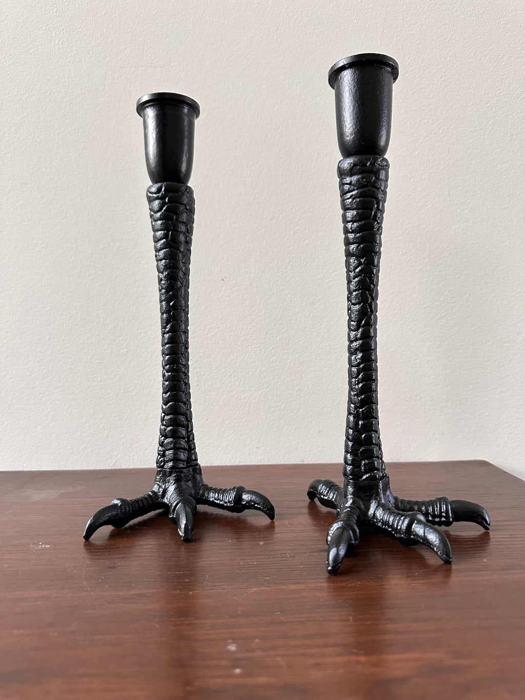 Set of Gothic Claw Candle Holders