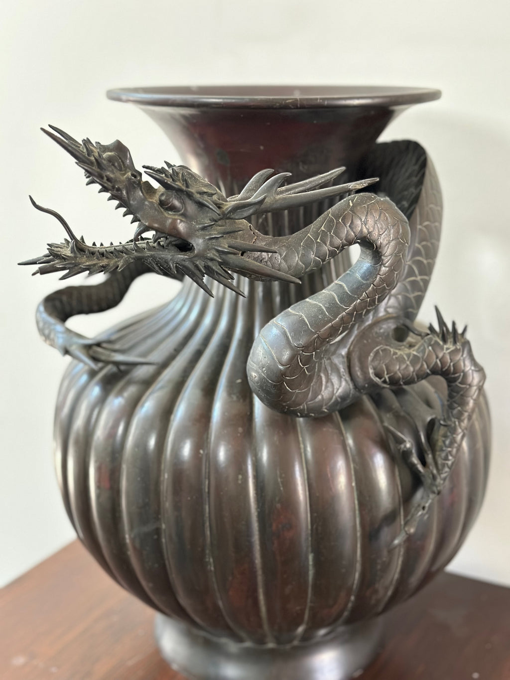 Antique Japanese Bronze Vase