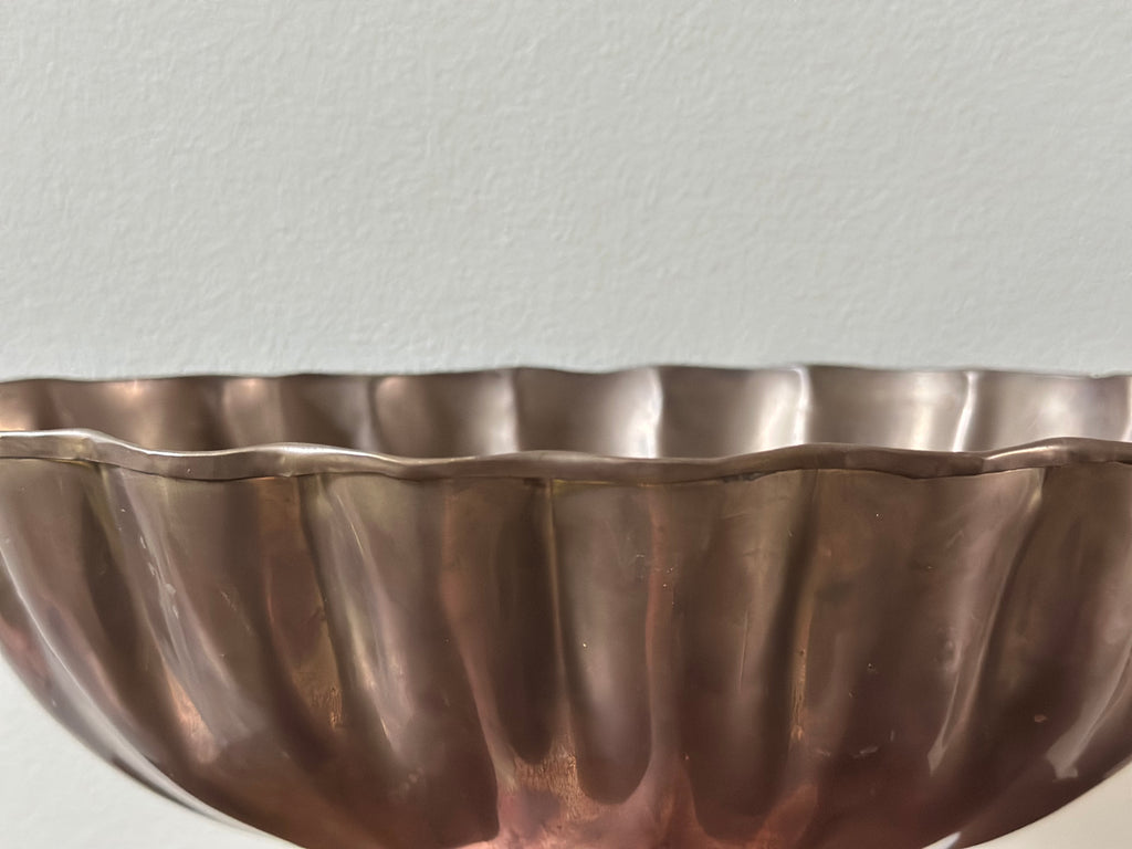 Brass Swan Handled Bowl