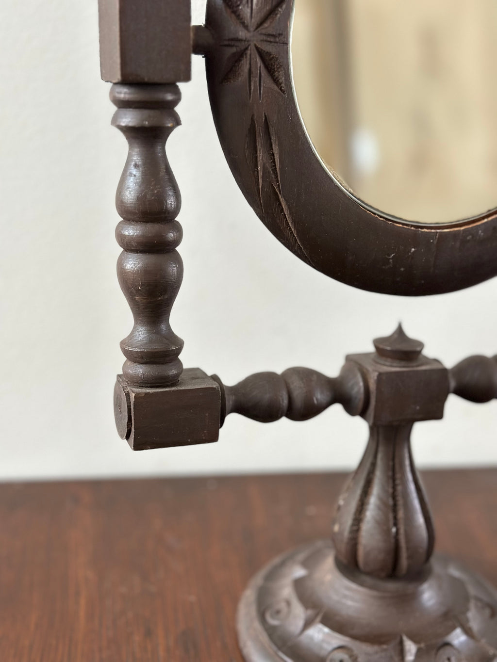 Hand Carved Vanity Mirror