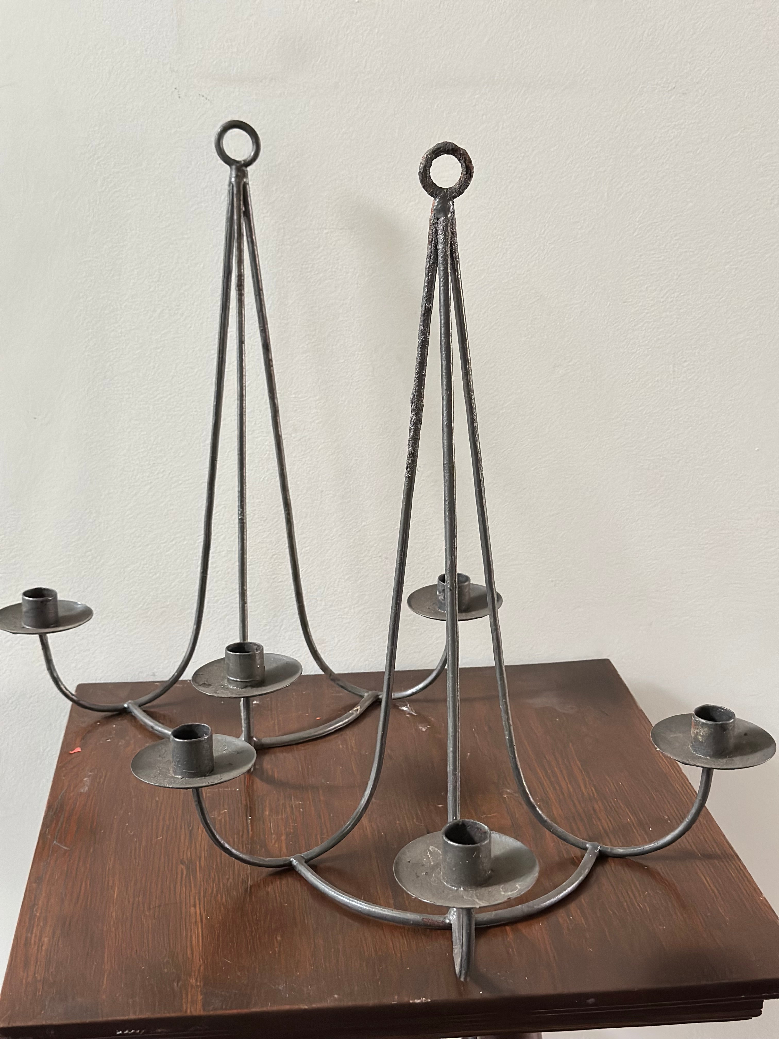 Wrought Iron Candelabras