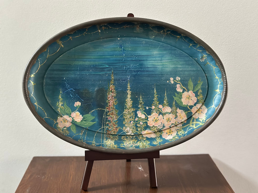 Antique Hand Painted Tray