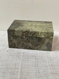 Green Faux Marble Trinket Box