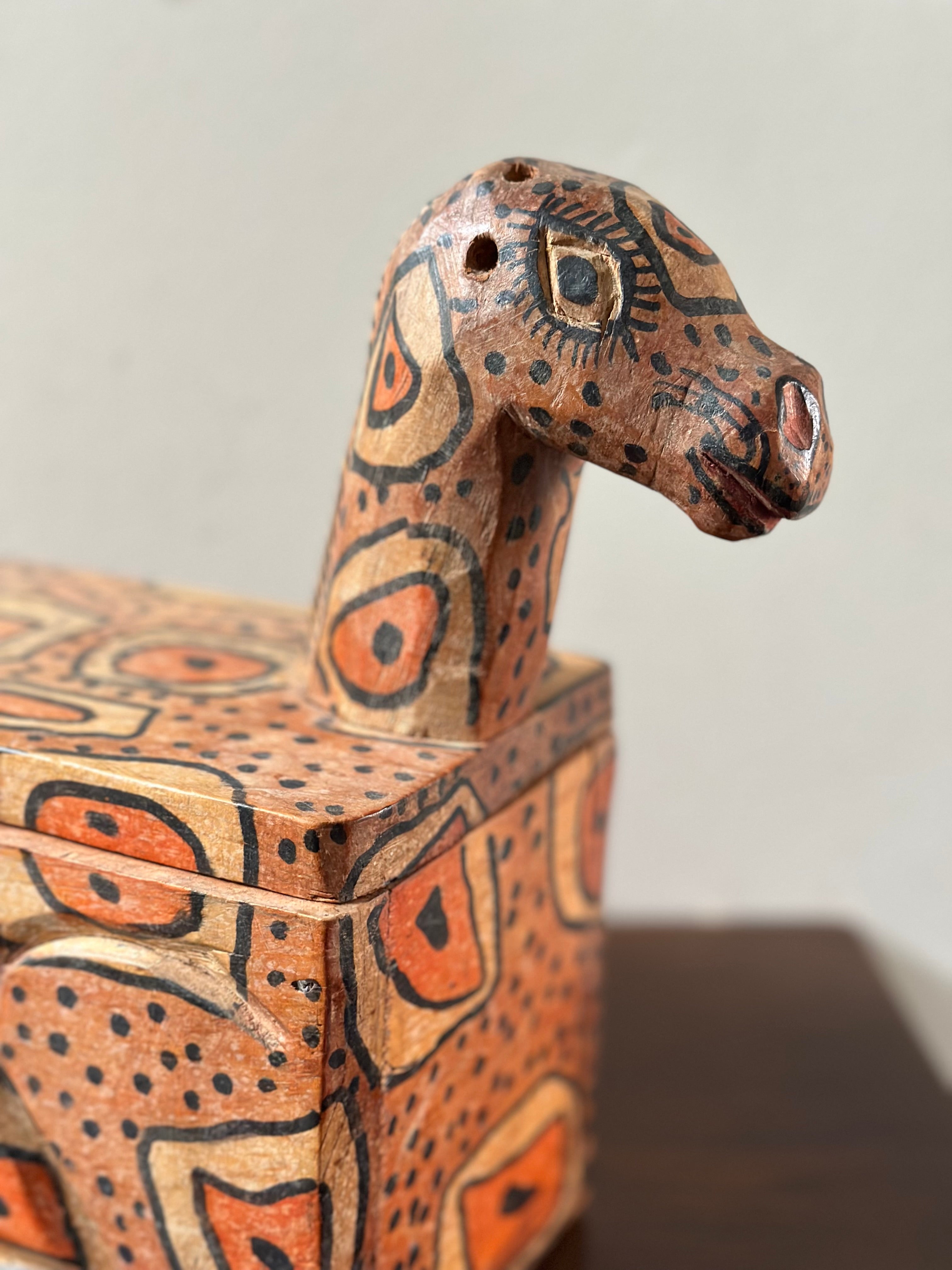 Vintage Folk Art Animal Box